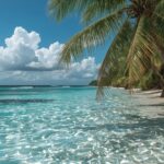 Beach with blue water