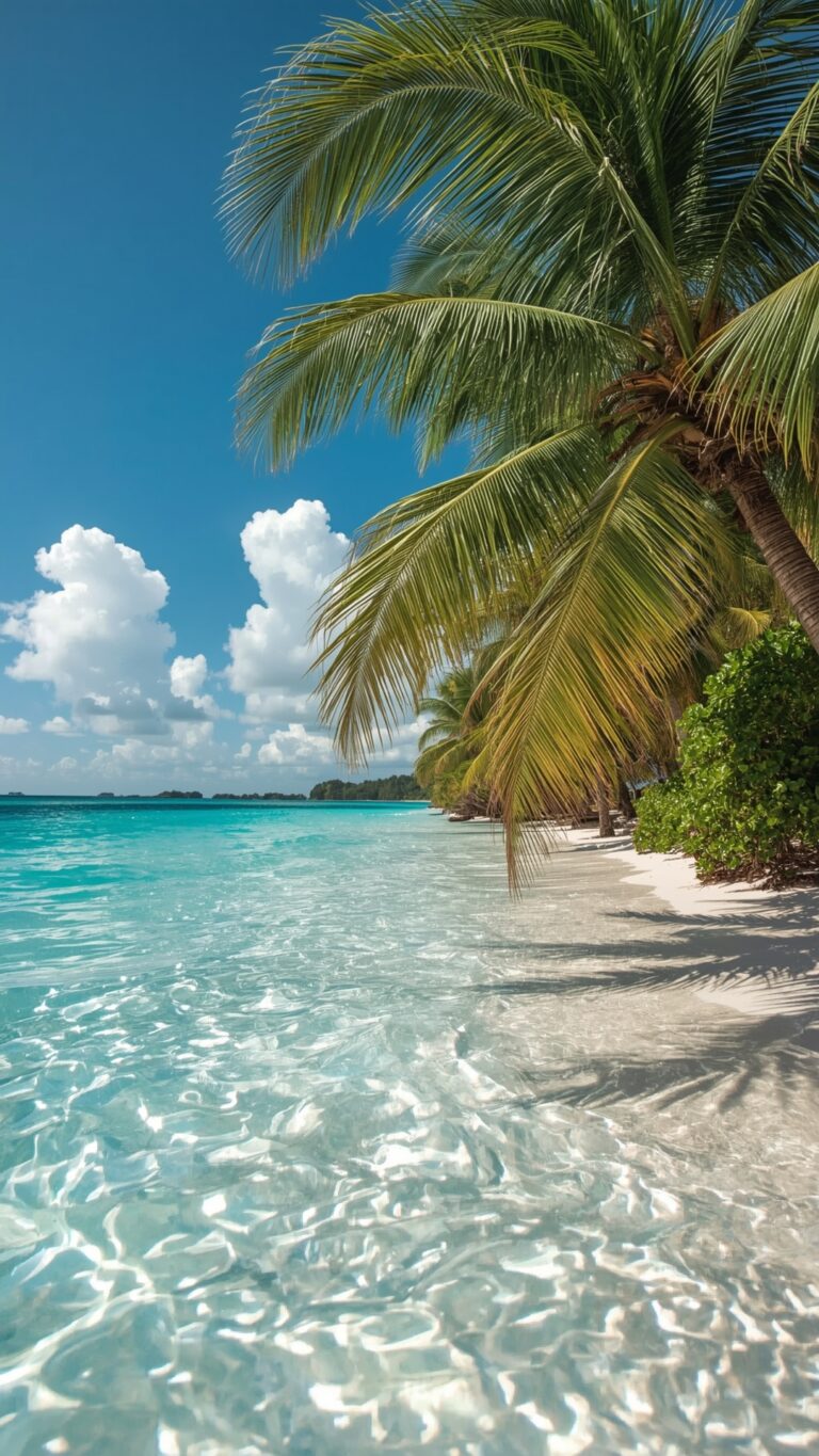 Beach with blue water