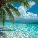 Beach with blue water