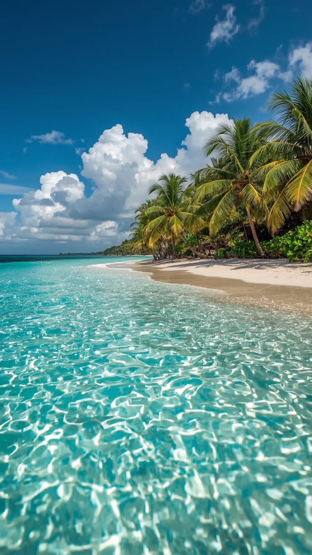 Beach with blue water