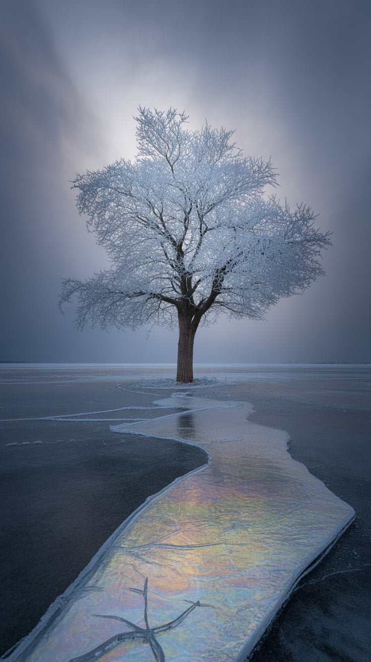 Crystal Wallpaper with tree